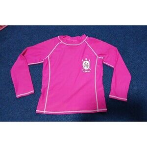Coastalista Little Girls Pink Beach Swim Shirt Turtle Florida   Small